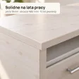 Biurko lekarskie narożne z szufladami - Sosna