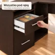 Biurko lekarskie narożne z szufladami - Wenge