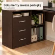 Biurko lekarskie narożne z szufladami - Wenge