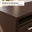 Biurko lekarskie narożne z szufladami - Wenge