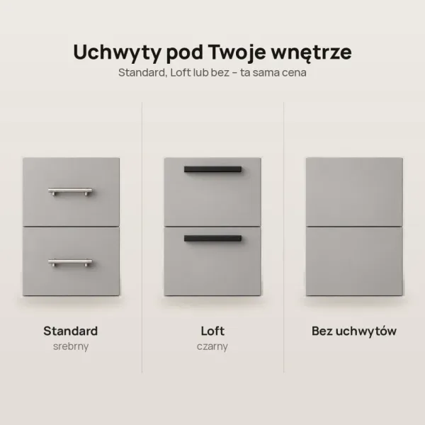 Biurko lekarskie narożne z szufladami - Szare