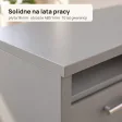 Biurko lekarskie narożne z szufladami - Szare