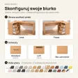 Biurko lekarskie narożne z szufladami - Buk