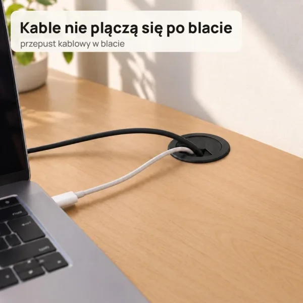 Biurko lekarskie narożne z szufladami - Buk