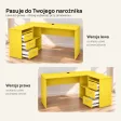 Biurko lekarskie narożne z szufladami - Żółte
