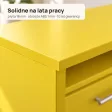 Biurko lekarskie narożne z szufladami - Żółte