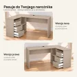 Biurko lekarskie narożne z szufladami - Cappuccino