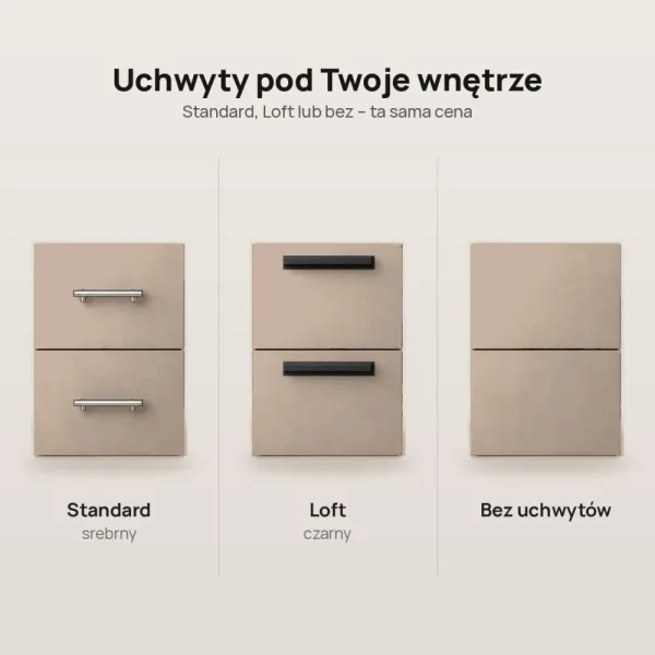 Biurko lekarskie narożne z szufladami - Cappuccino