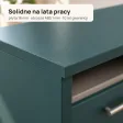 Biurko lekarskie narożne z szufladami - Zielone