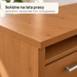 Biurko lekarskie narożne z szufladami - Olcha