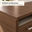 Biurko lekarskie narożne z szufladami - Orzech