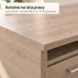 Biurko lekarskie narożne z szufladami - Dąb Sonoma