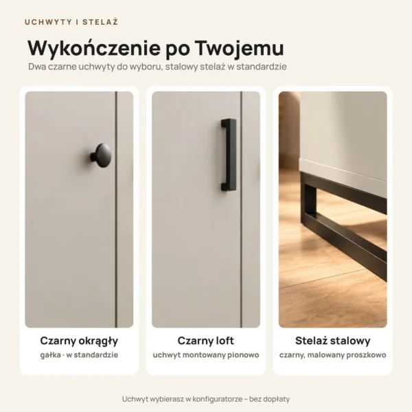 Komoda metalowa kaszmir - kolekcja Metalove