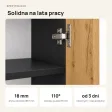 Szafa biurowa na segregatory - Czarny / Dąb Złoty