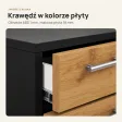 Kontenerek pod biurko - Czarny/ Dąb Złoty