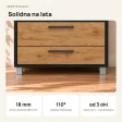 Szafa z szufladami Kamil - Czarny / Dąb Złoty