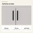 Wisząca łazienkowa szafka pod umywalkę - Biała