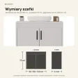 Wisząca łazienkowa szafka pod umywalkę - Biała
