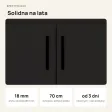 Wisząca łazienkowa szafka pod umywalkę - Czarna