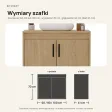 Wisząca łazienkowa szafka pod umywalkę - Dąb Kamienny
