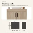Wisząca łazienkowa szafka pod umywalkę - Dąb Sonoma