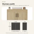 Wisząca łazienkowa szafka pod umywalkę - Dąb Artisan