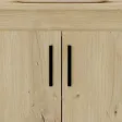 Wisząca łazienkowa szafka pod umywalkę - Dąb Artisan