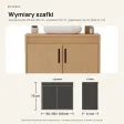 Wisząca łazienkowa szafka pod umywalkę - Buk