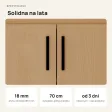 Wisząca łazienkowa szafka pod umywalkę - Buk
