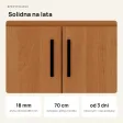 Wisząca łazienkowa szafka pod umywalkę - Olcha