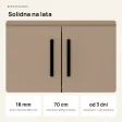 Wisząca łazienkowa szafka pod umywalkę - Cappuccino