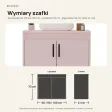 Wisząca łazienkowa szafka pod umywalkę - Różowa