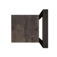 Metalowy Hoker loft z oparciem - Beton rdzawy