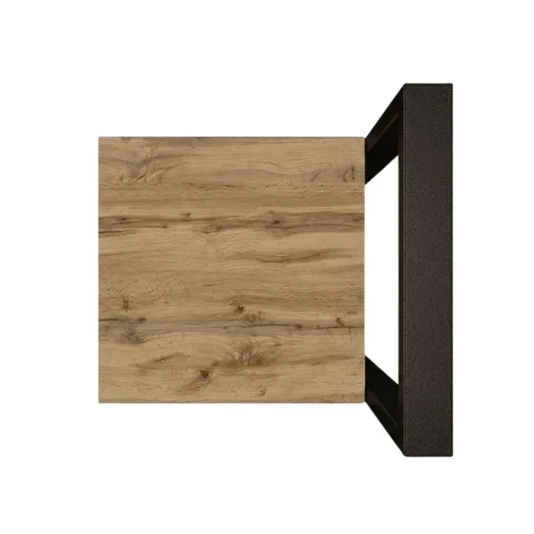 Metalowy Hoker loft z oparciem - Wotan