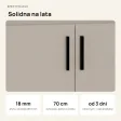 Wisząca łazienkowa szafka pod umywalkę - Kaszmir