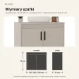 Wisząca łazienkowa szafka pod umywalkę - Kaszmir