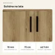 Wisząca łazienkowa szafka pod umywalkę - Evoke