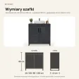 Szafka pod umywalkę - Beton czarny