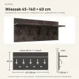 Wieszak ścienny - Beton rdzawy - Na ubrania   