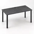 Biurko komputerowe Iron - Beton ciemny