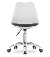 Krzesło obrotowe Edyta - Biało-czarne