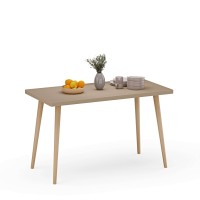 Stół kuchenny z nogami bukowymi - Cappuccino