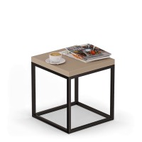 Stolik nocny metalowy - Cappuccino