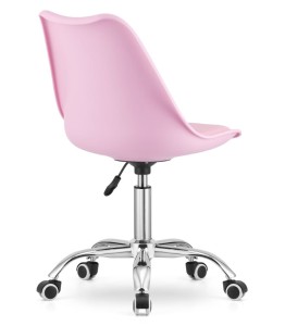 Krzesło obrotowe biurowe Edyta - różowe yrke.jpg