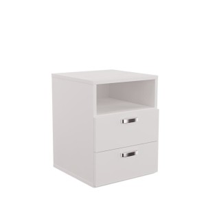 Kontenerek biały bez nóg — dwie szuflady plus półka na górze.jpg