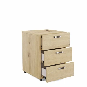 Kontenerek pod biurko - Dąb artisan