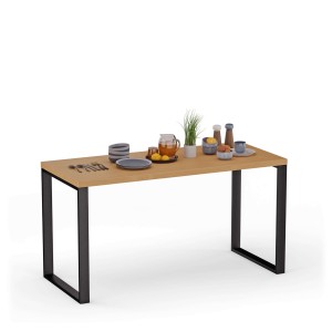 Stół kuchenny z metalowymi nogami - Buk