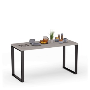 Stół kuchenny z metalowymi nogami - Szary