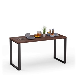 Stół kuchenny z metalowymi nogami - Wenge