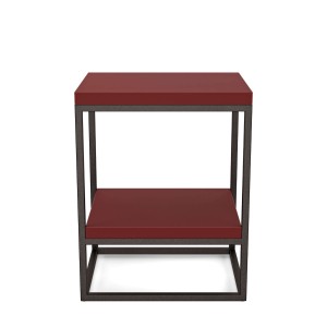 Stolik metalowy podwójny - czerwony (3).jpg